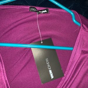 Purple Wrap up Shirt